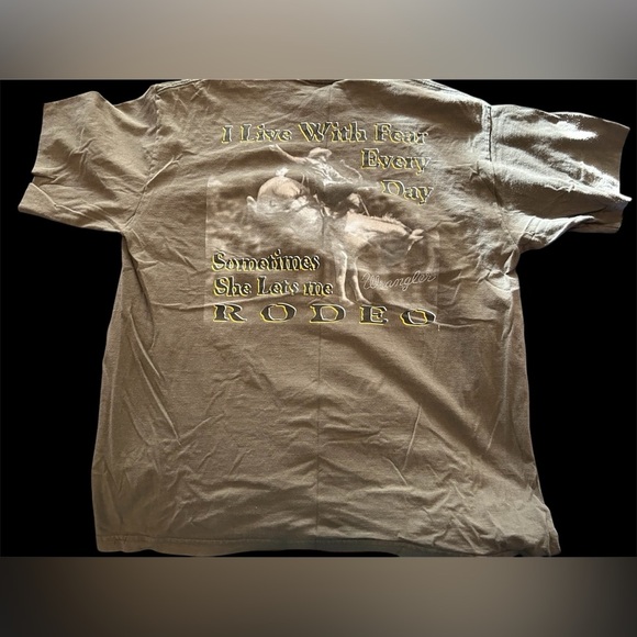 Retro wrangler tshirt brown cowboy confessions XL - Picture 2 of 6